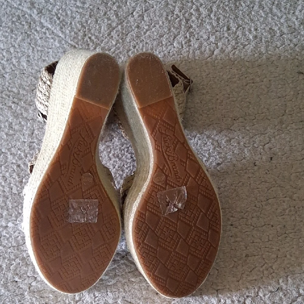 Lucky Brand Woven Espadrille Sandals in Tan